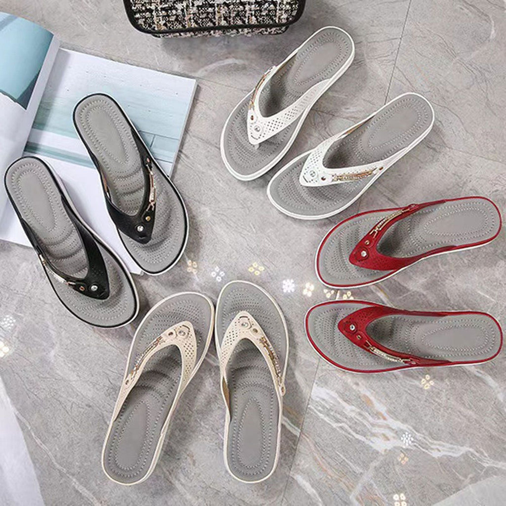 2024 Women's Slippers New Fashion Slides Non-Slip Shoes Beach Sandals Women Outside Leisure Flip Flops Wear Open Toe