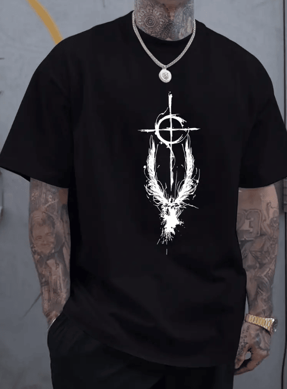 Summer Fashion Men's Round Neck Short Sleeved T-shirt