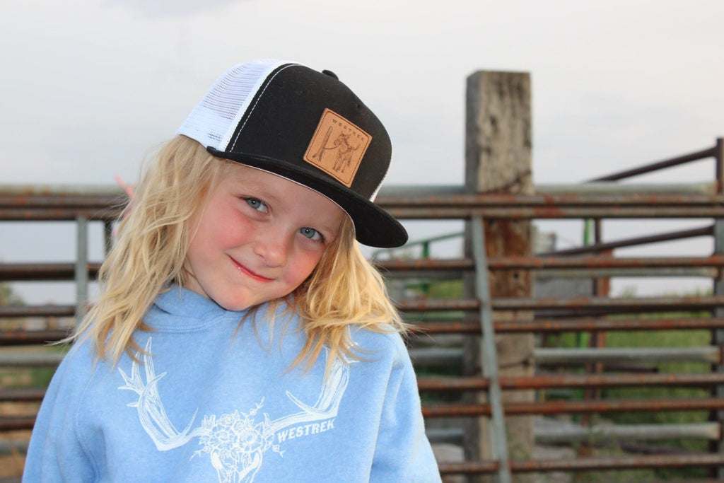 Girls Blossom Skull Buck Hoodie