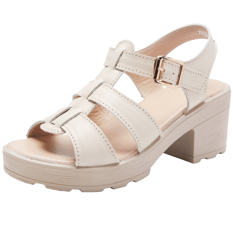 Summer new women's chunky sandals trend casual all-match large size high-heeled sandals