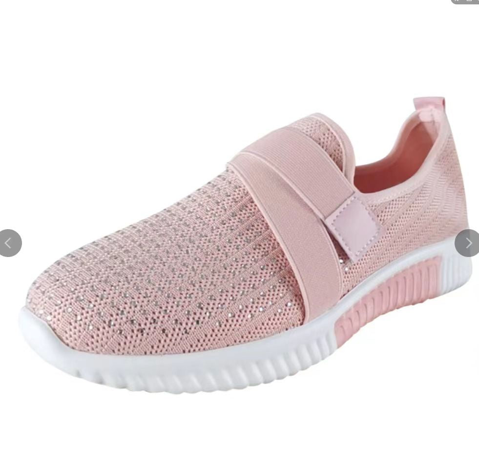 Platform Sneaker For Women, Slip-on Shoes With Orthopedic Sole Walking Shoes