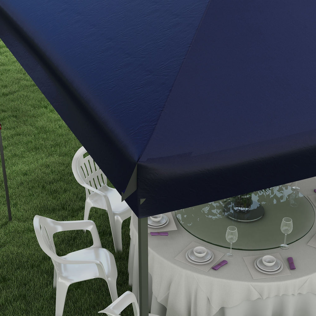 Outsunny 10' x 19' Pop Up Canopy with Easy Up Steel Frame, 3-Level Height Adjustable Event Party Tent with Carrying Bag