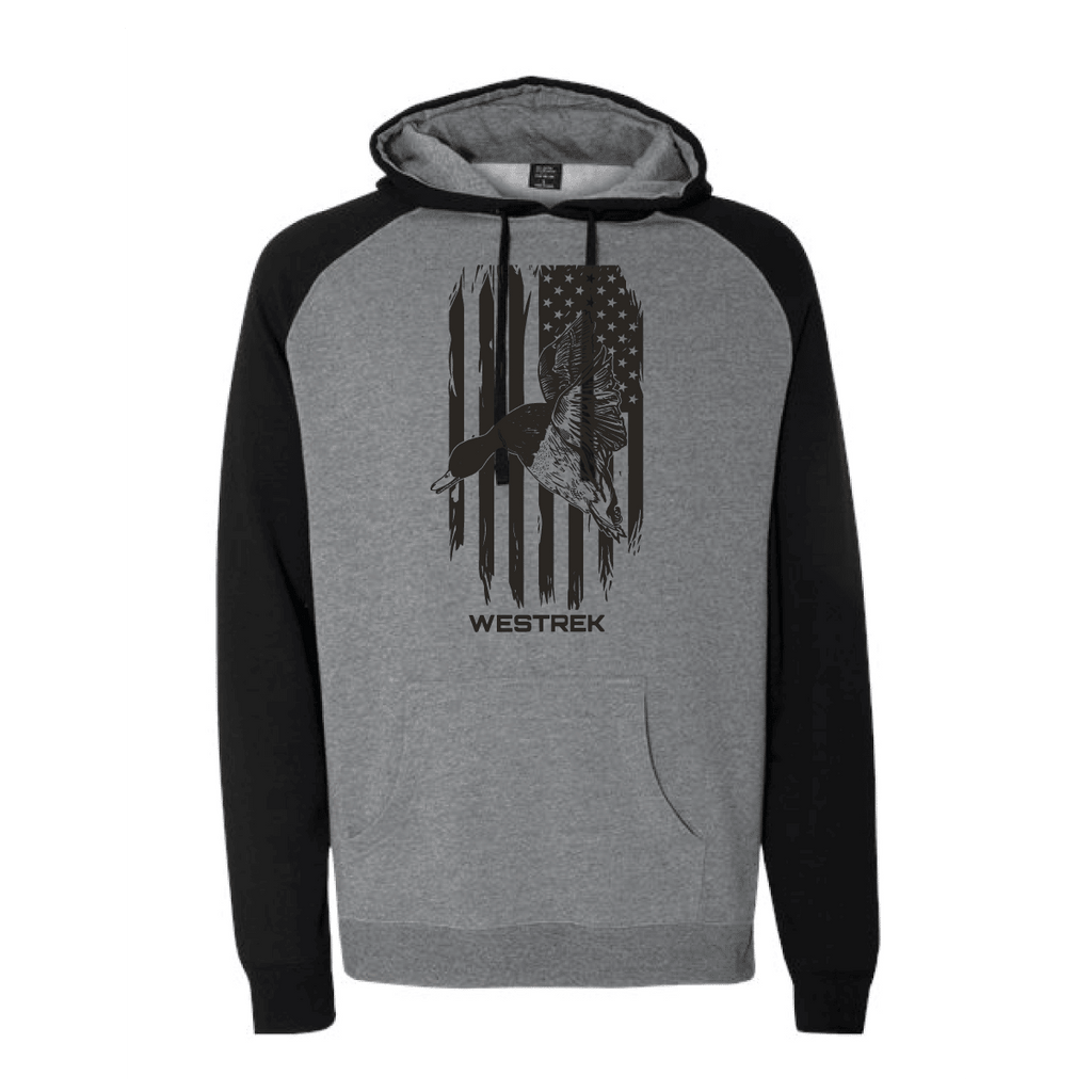 Freedom Flyer Black sleeve Duck hoodie