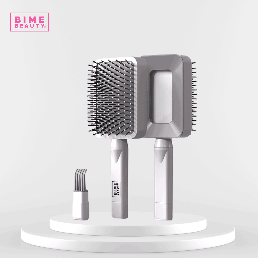 3D Self-cleaning Deluxe Rectangular Hair Brush