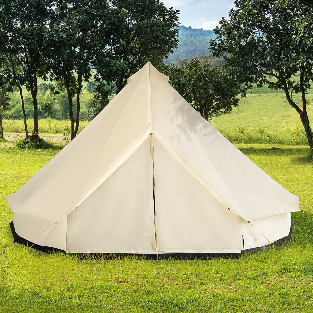 16.5' Large Family Tent 10 Persons Waterproof Teepee Bell Tents Hunting Camp Huge Four Season