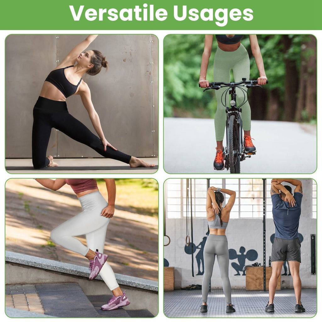 Women's High Waist Workout Leggings Tummy Control Compression Yoga Tight Pants Gym Pants Athletic Running Leggings with 25In Inseam No Front Seam