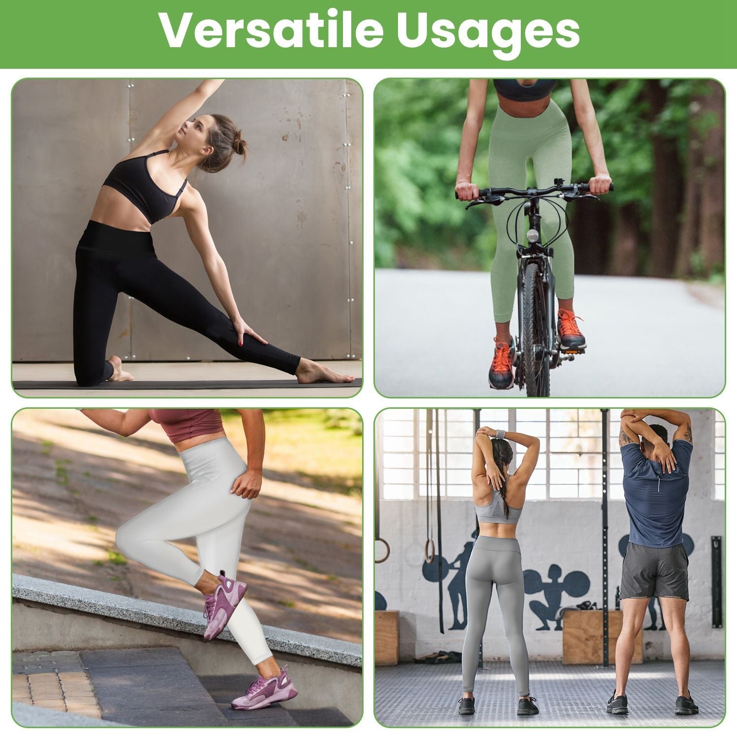 Women's High Waist Workout Leggings Tummy Control Compression Yoga Tight Pants Gym Pants Athletic Running Leggings with 25In Inseam No Front Seam