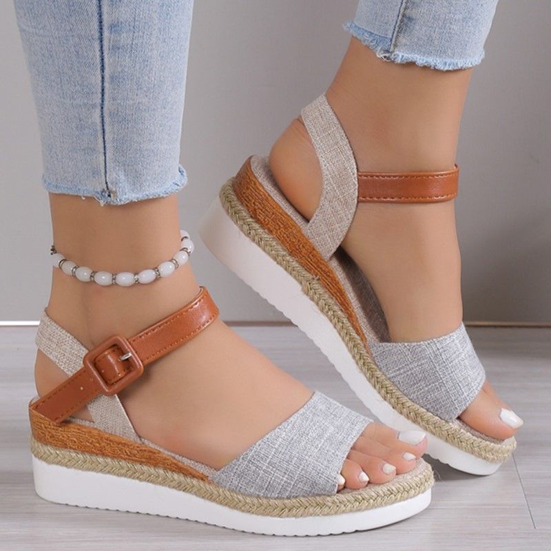 Summer Woman Sandals Shoes Fashion Wedge Walking Shoes Soft Women's Sandals Plus Size Comfortable Footwear Female Women Heels