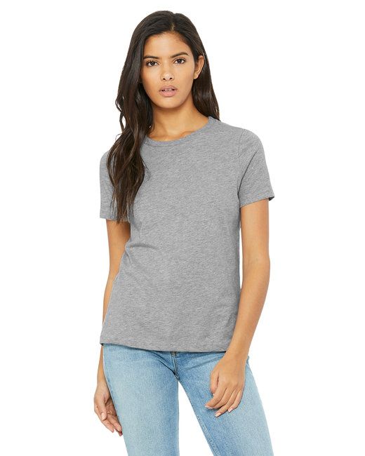 Ladies' Relaxed Heather CVC Short-Sleeve T-Shirt - ATHLETIC HEATHER - S