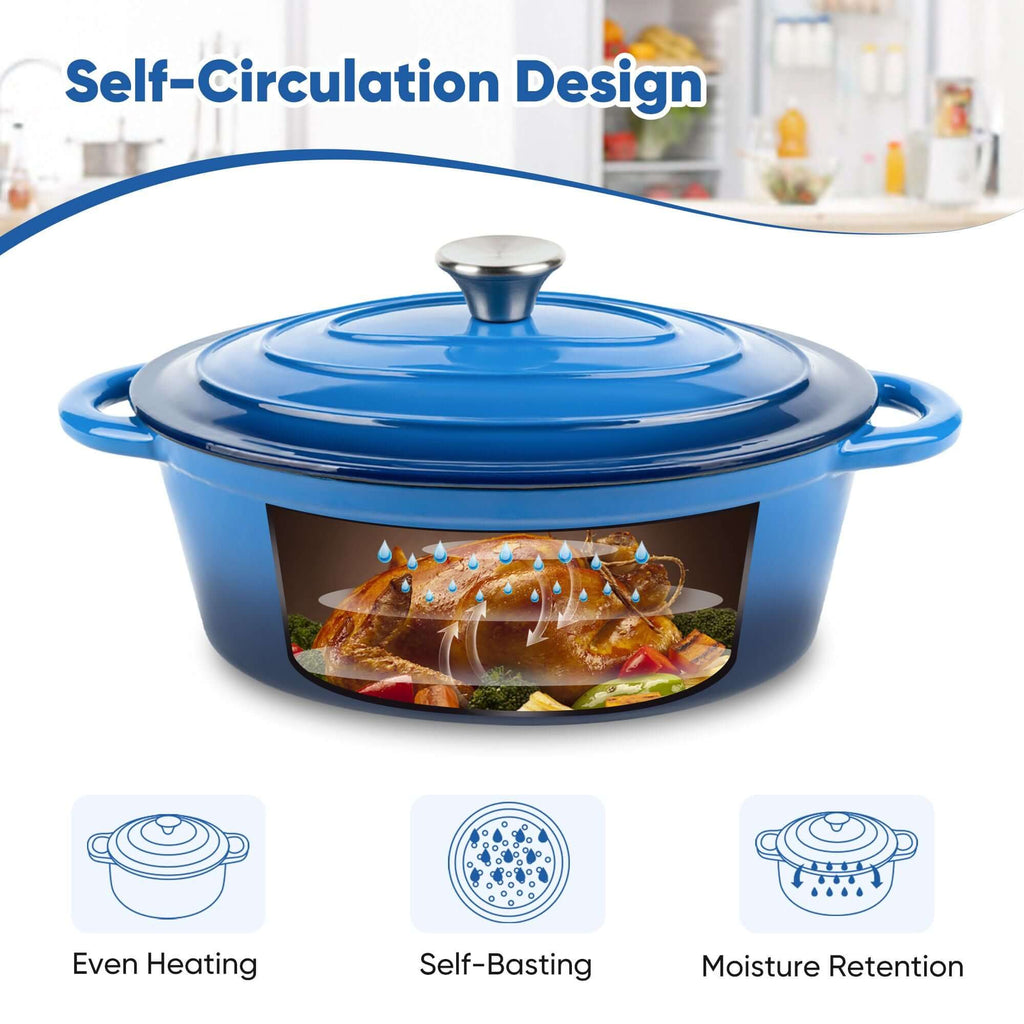 Cast iron soup POTS are suitable for various tools, such as ceramic, gas, induction cookers or barbecue grills. It can be used for cooking, baking and refrigeration.