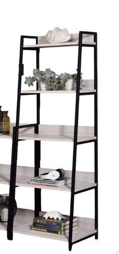 Wendral Natural & Black Finish 16"W Bookshelf