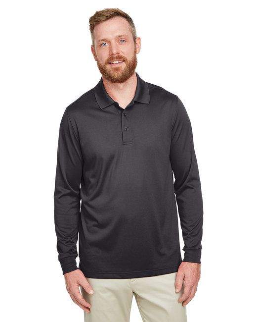 Men's Tall Advantage Long Sleeve Snag Protection Plus IL Polo - BLACK - LT
