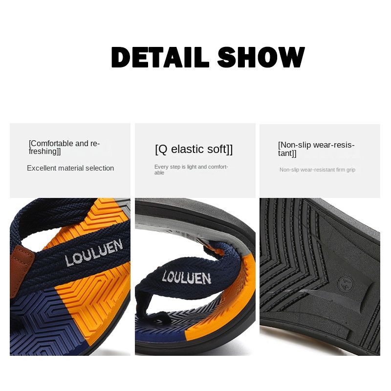 Men's flip flops; beach slippers