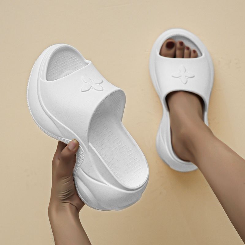 Summer new comfortable flat platform women's slippers platform platform sandals outdoor flip-flops