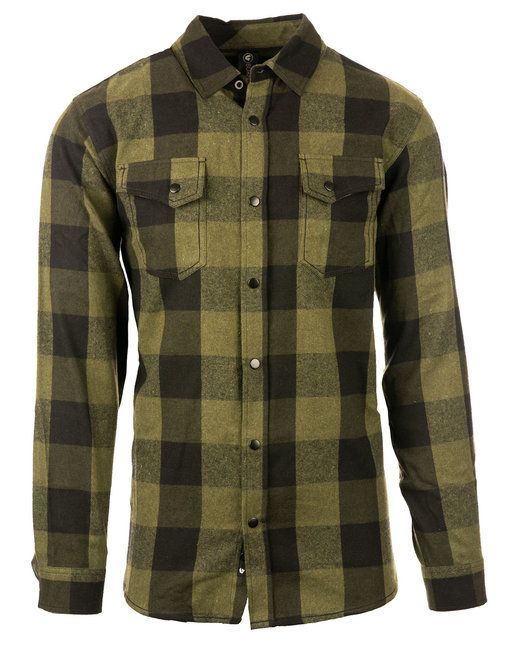Burnside B8219 Men's Snap-Front Flannel Shirt