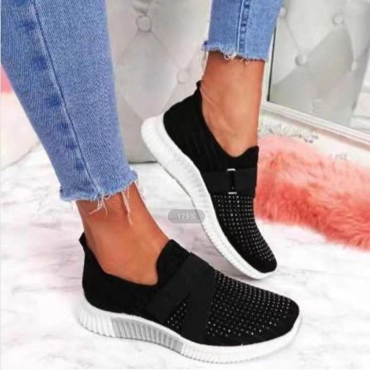 Platform Sneaker For Women, Slip-on Shoes With Orthopedic Sole Walking Shoes