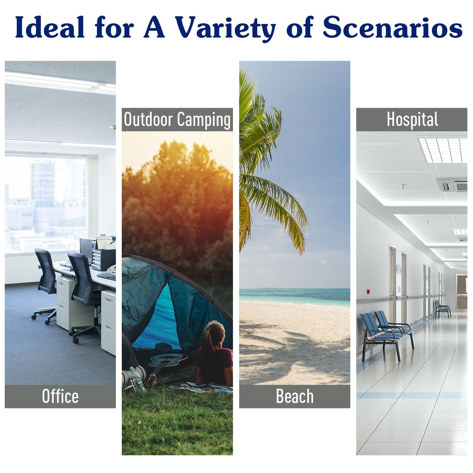 Folding Camping Cots for Adults with Carry Bags, Side Pockets, Outdoor Portable Sleeping Bed for Travel Camp Vocation, Blue