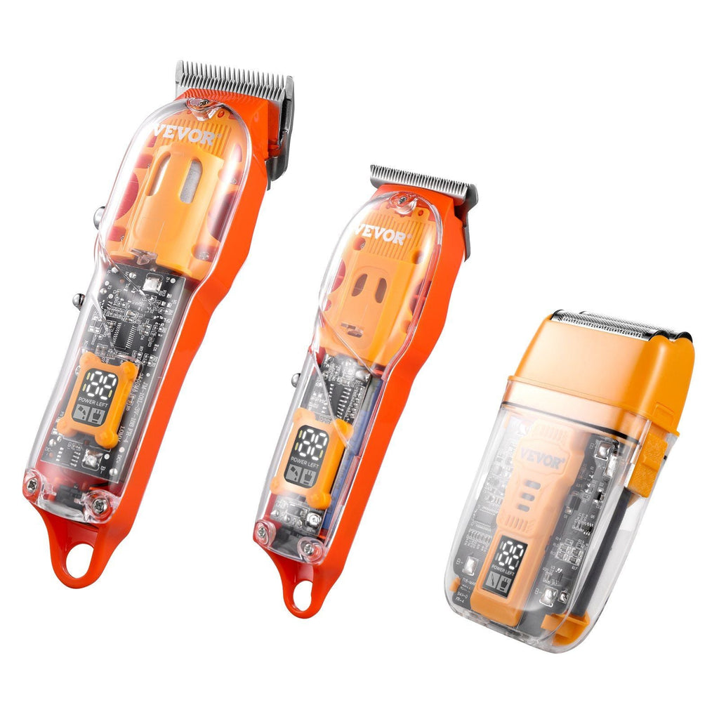 VEVOR Professional Hair Clipper for Men 3-in-1 Hair Clipper Trimmer & Shaver Set