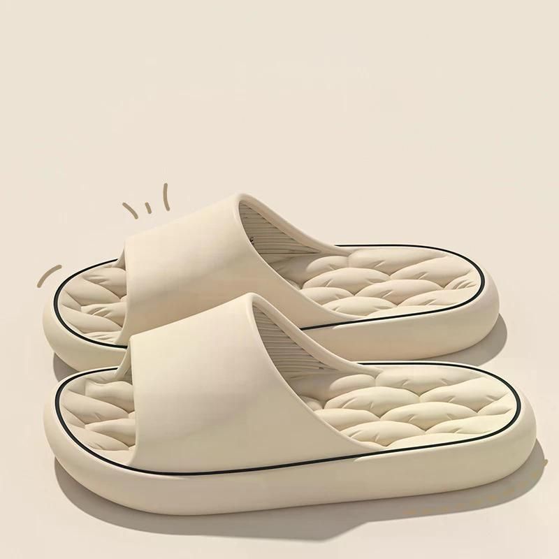 Super Light Soft Slippers Simple Fashion Slides EVA Elastic Shoes Colorful Sneakers In Door Bathroom Flip Flops