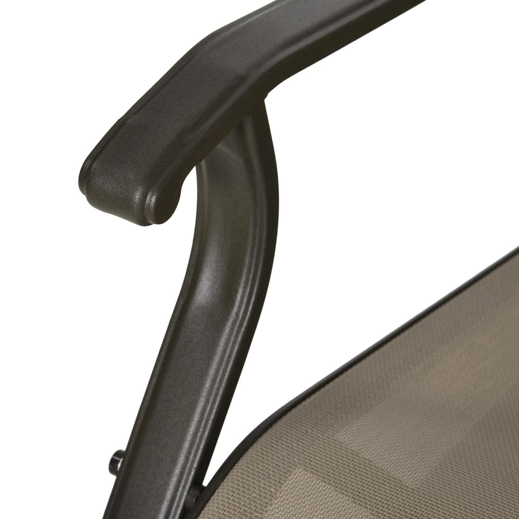 Outsunny 3-Piece Gliding Chair & Tea Table Set, Outdoor 2 Rocker Seats with Steel Frame, Tempered Glass Tabletop, Garden Patio Furniture, Grey