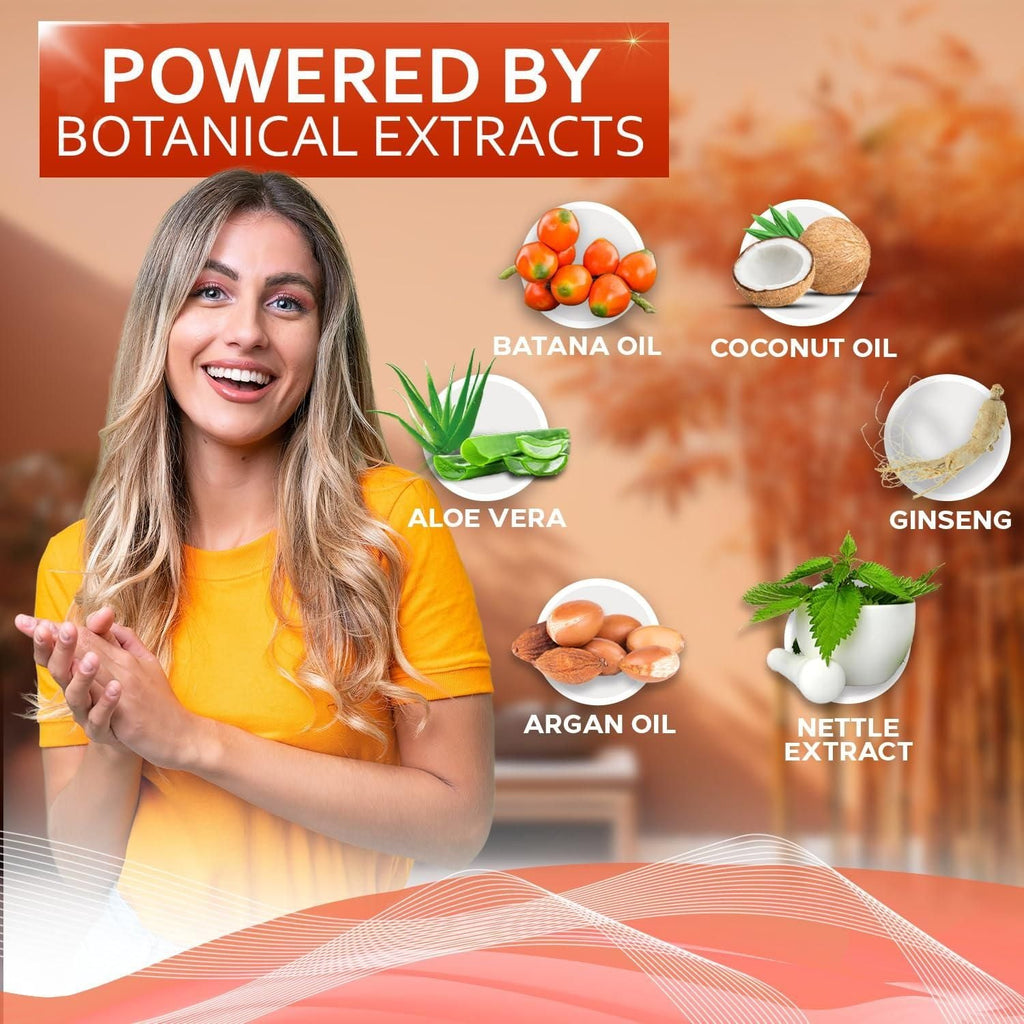 Batana Oil Shampoo and Conditioner Set Thickening Hair Products for Women and Men For Strengthening and Volumizing Fine and Thinning Hair Sulfate Free with Biotin and Keratin for a Fuller Look