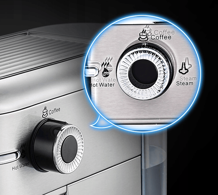 capsule + coffee powder + milk foam 3-in-1 semi-automatic coffee machine 19Bar extraction mocha Nestle espresso 1 cup / 2 cup, electronic button powder hammer 51mm touch sensing 1450W steam