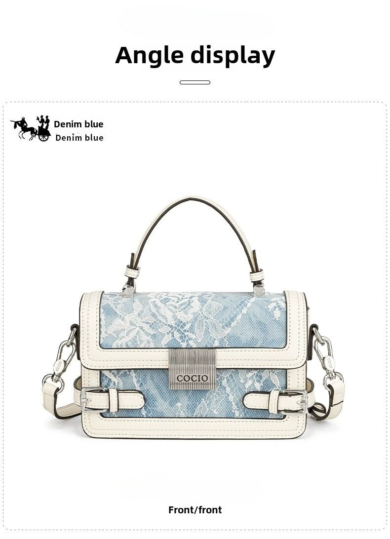 New glacier blue pillow bag this year's popular models of large-capacity fashion leisure women's bags