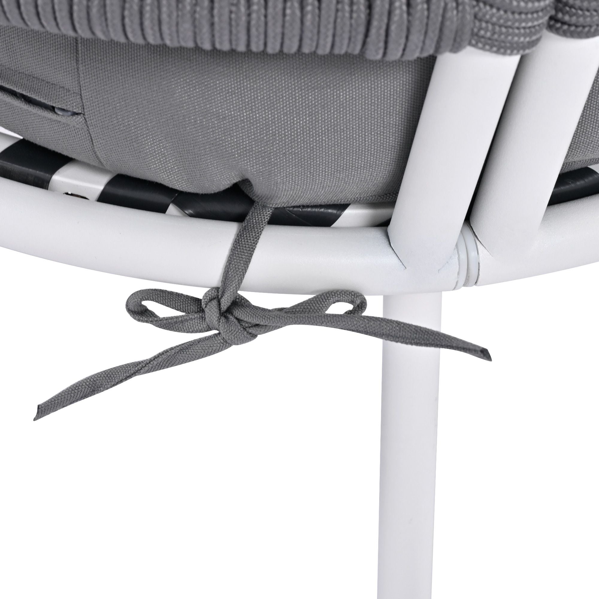 4-Piece Patio Furniture Set, Outdoor Furniture with Acacia Wood Table, Patio Conversation Set with Deep Seating & Thick Cushion for Backyard Porch Balcony