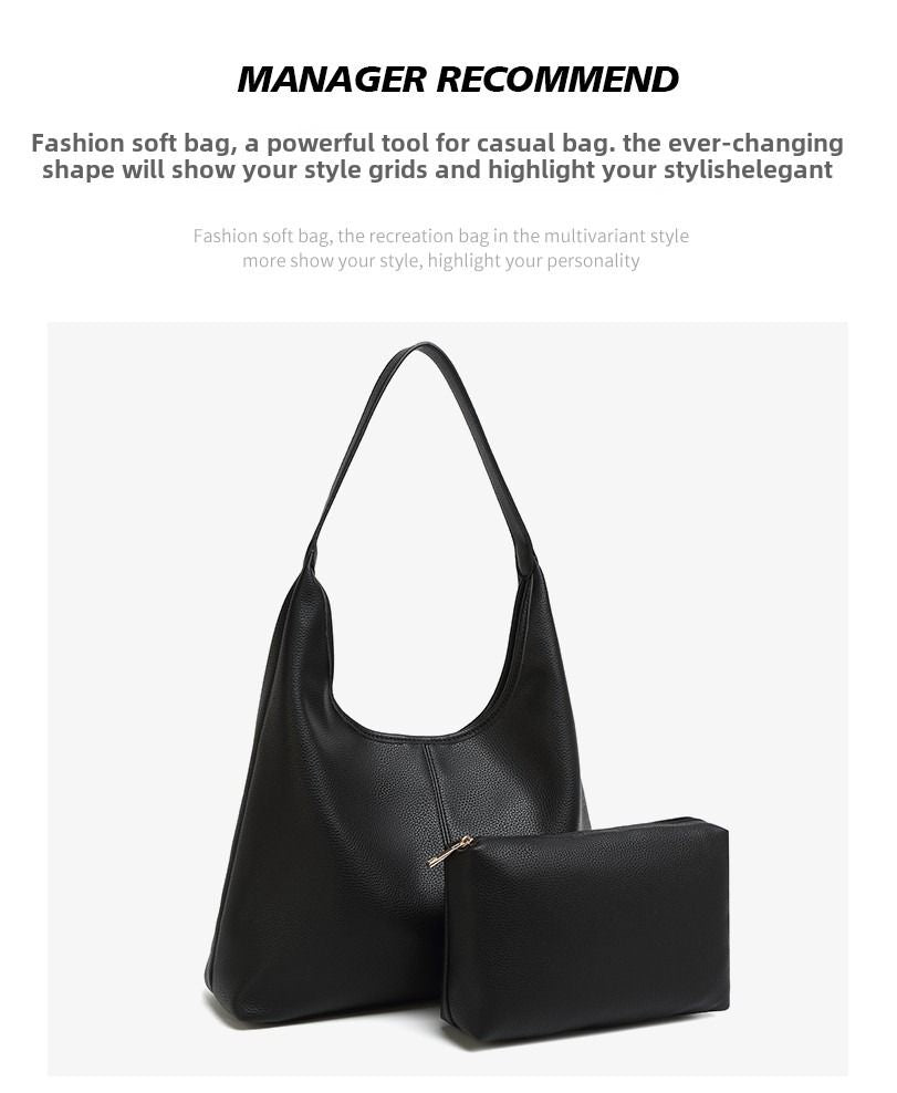 Cross-border foreign trade retro large-capacity Tote bag female 2025 new tide Korean shoulder bag versatile foreign-style armpit bag