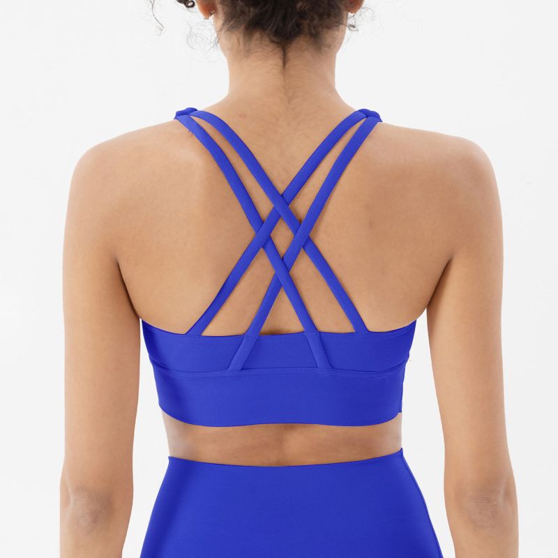 Nylon Top Women Bra Sexy Top Woman Breathable Underwear Women Fitness Yoga Sports Bra For Women Gym 22 Colors