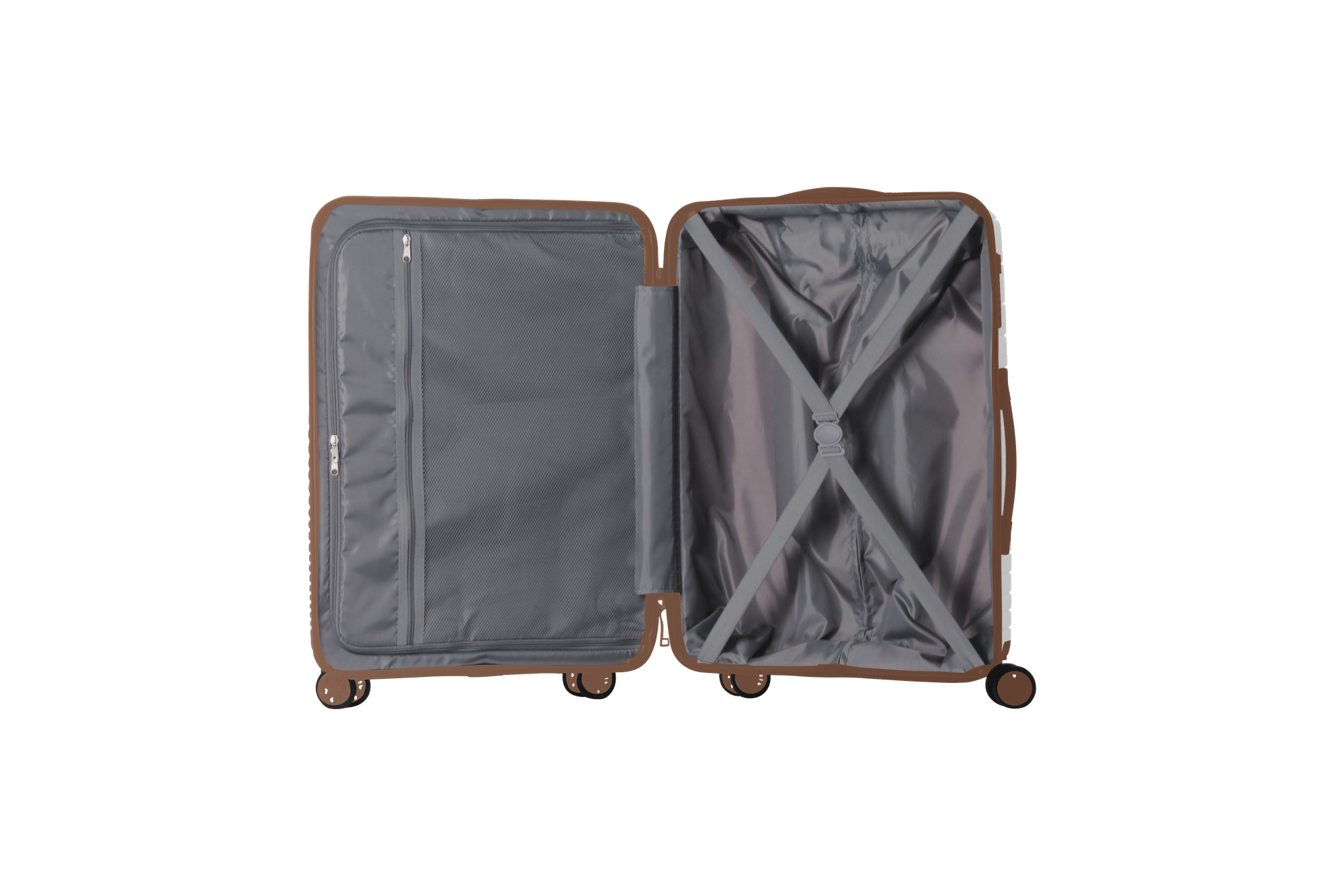 Luggage Set 3 Piece, PP Hardshell Carry on Suitcase with Spinner Wheels & TSA Lock, Lightweight Suitcases for Business, Trip, (20"/24"/28"), White