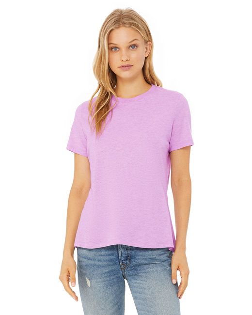 Ladies' Relaxed Heather CVC Short-Sleeve T-Shirt - ATHLETIC HEATHER - S