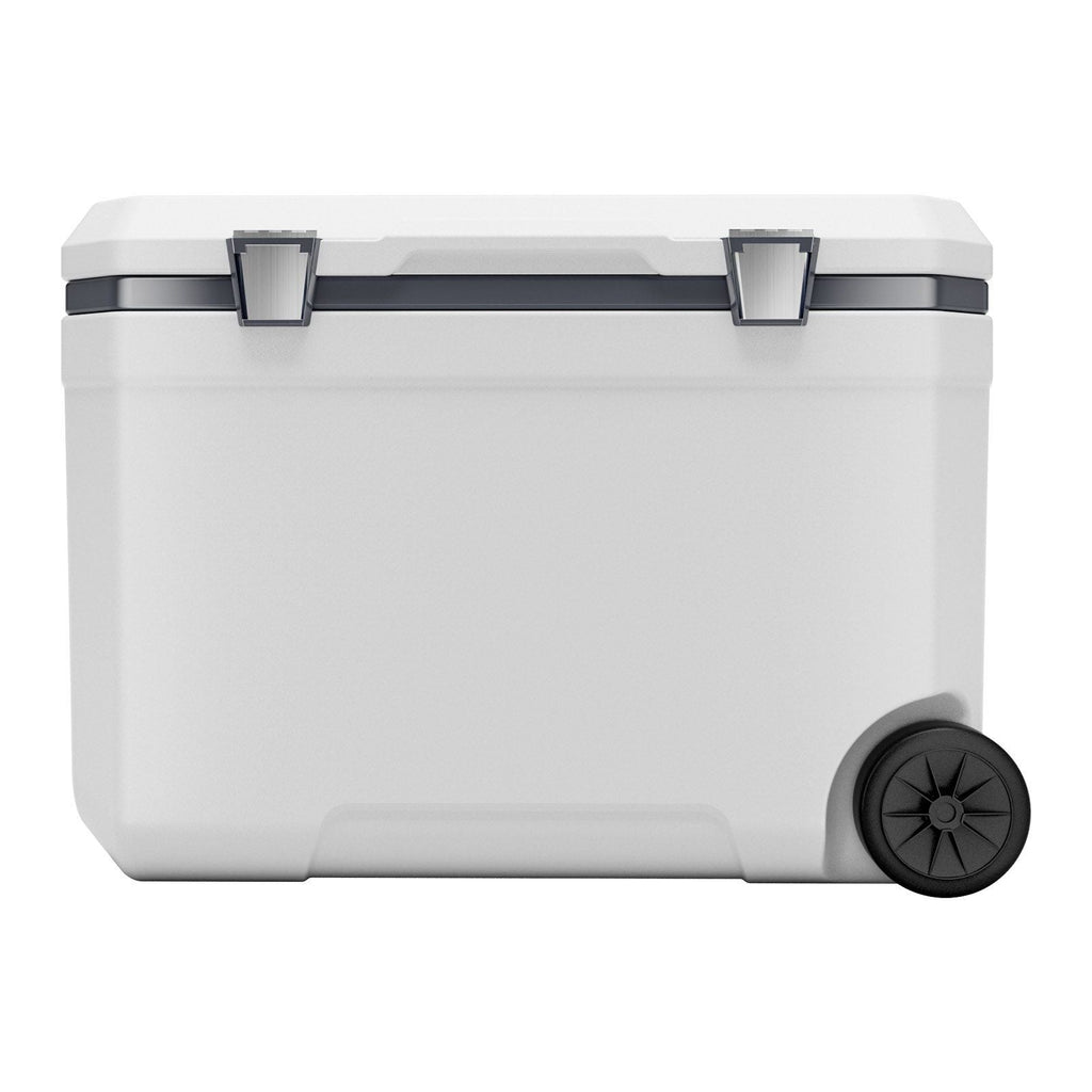 Portable Cooler 45 QT Insulated Wheeled Cooler 64 Can Capacity with Cup Holder