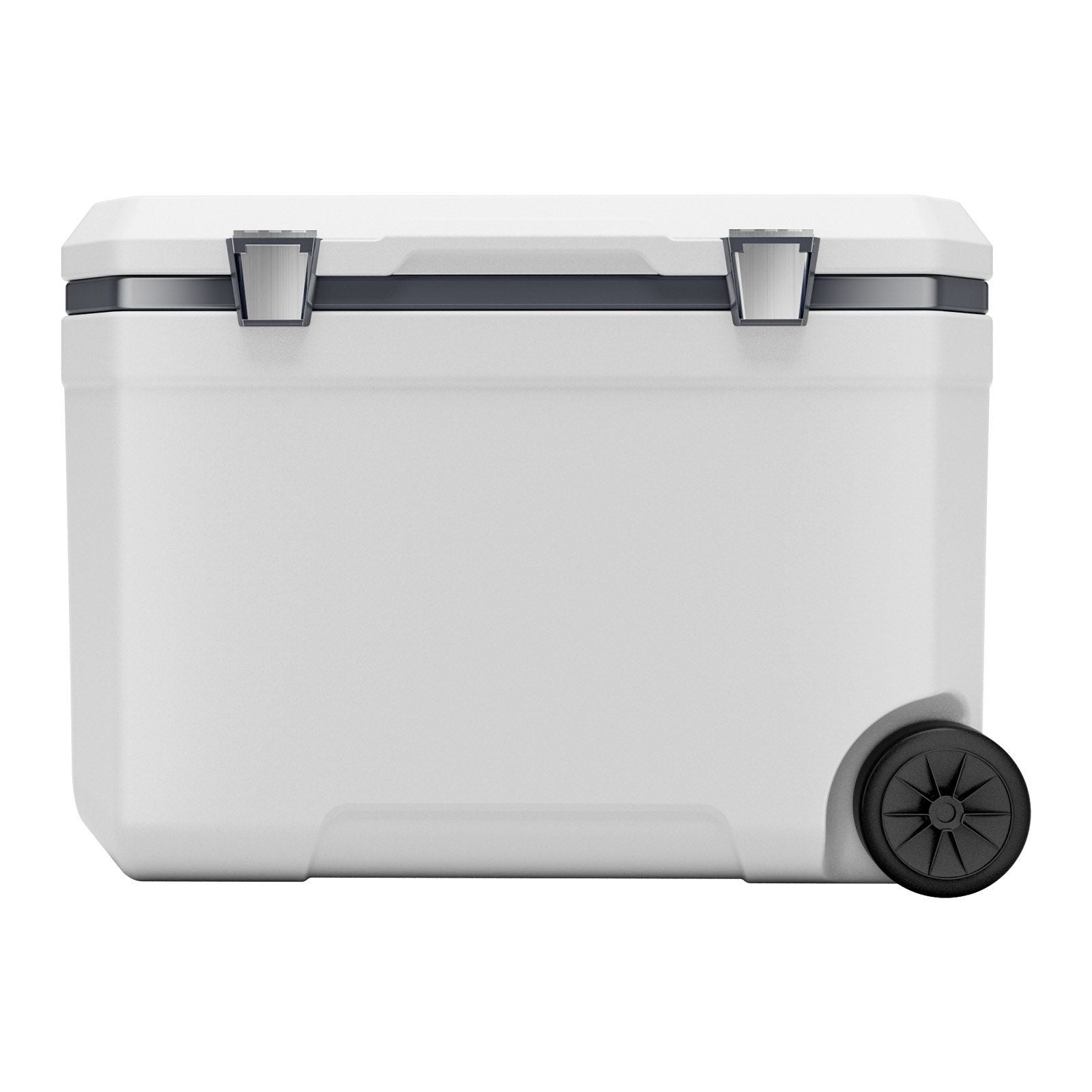 Portable Cooler 45 QT Insulated Wheeled Cooler 64 Can Capacity with Cup Holder