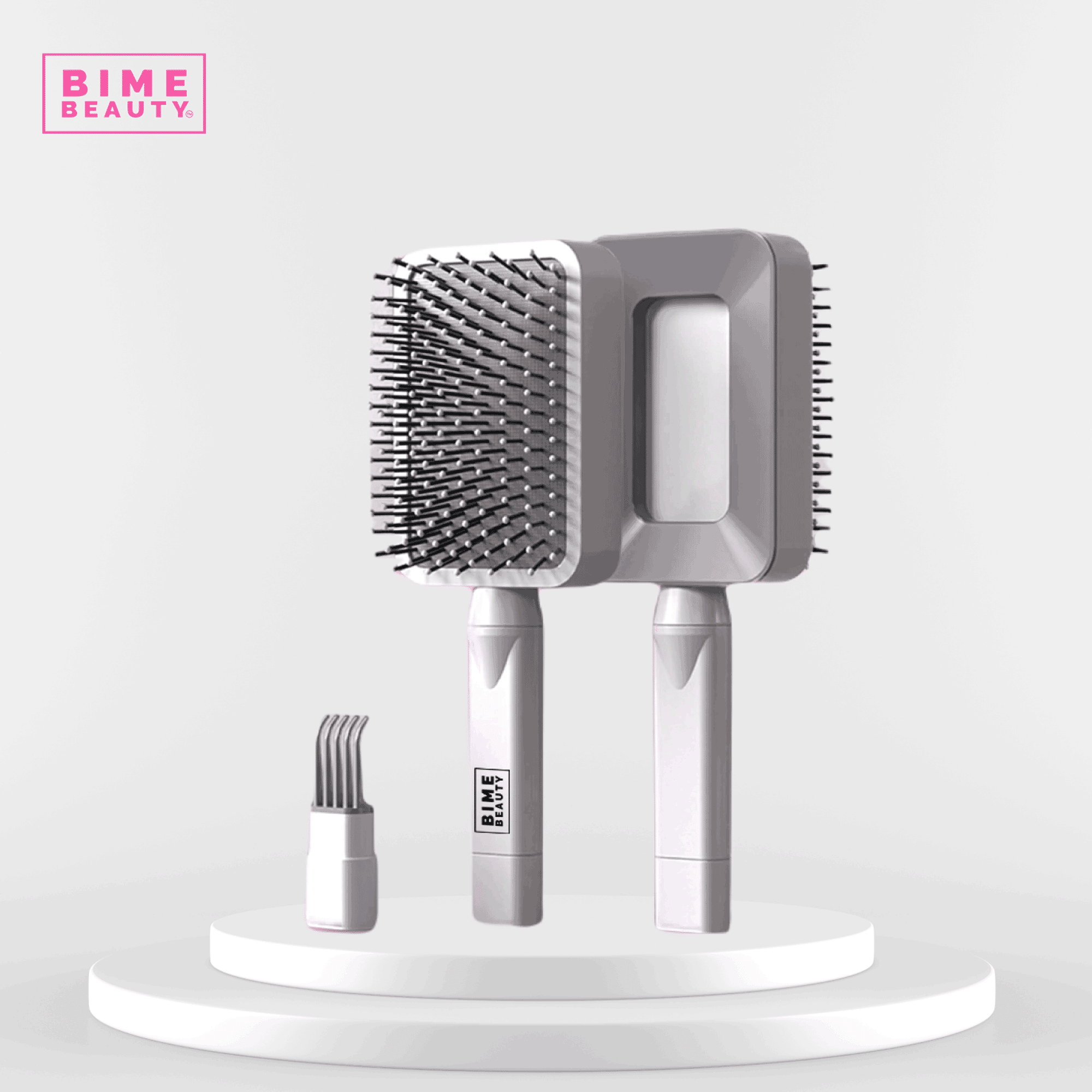 3D Self-cleaning Deluxe Rectangular Hair Brush