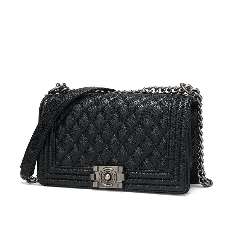 New caviar hot mom bag fashion trend new chain bag senior texture shoulder crossbody women's bag