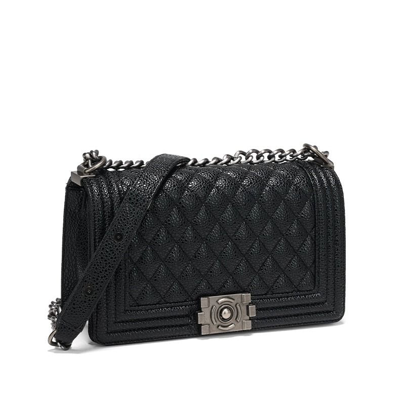 New caviar hot mom bag fashion trend new chain bag senior texture shoulder crossbody women's bag