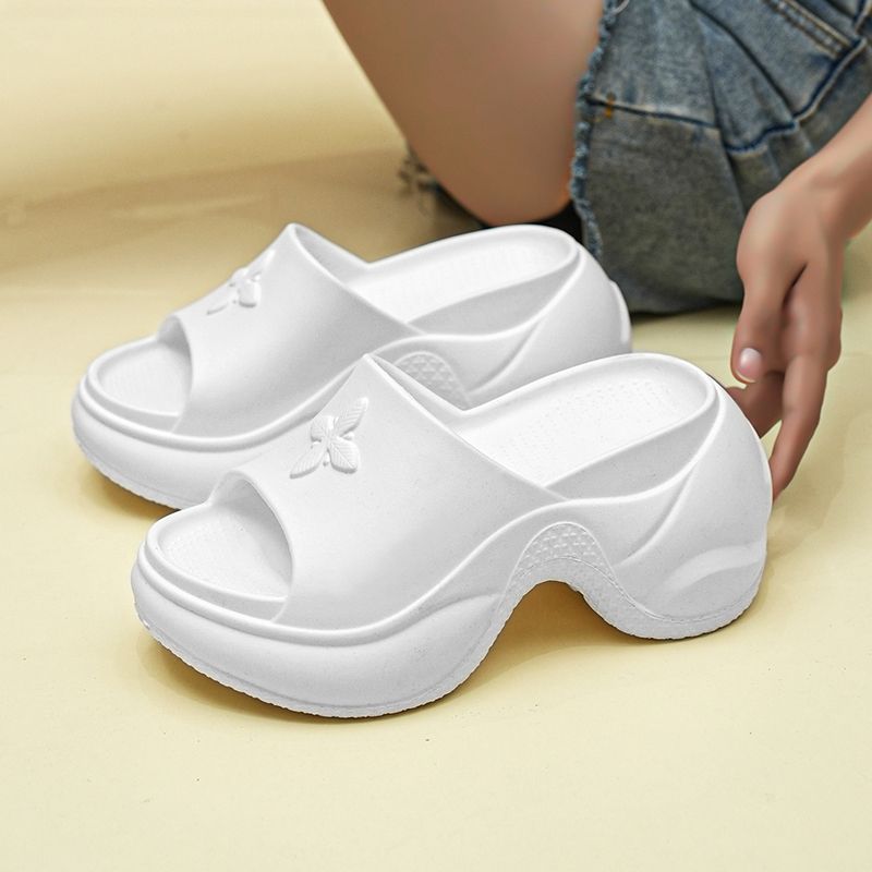 Summer new comfortable flat platform women's slippers platform platform sandals outdoor flip-flops