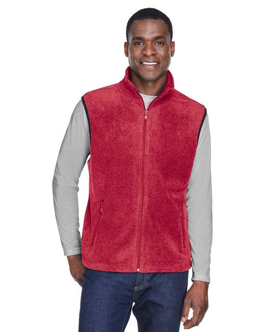Adult 8 oz. Fleece Vest - SAFETY ORANGE - S