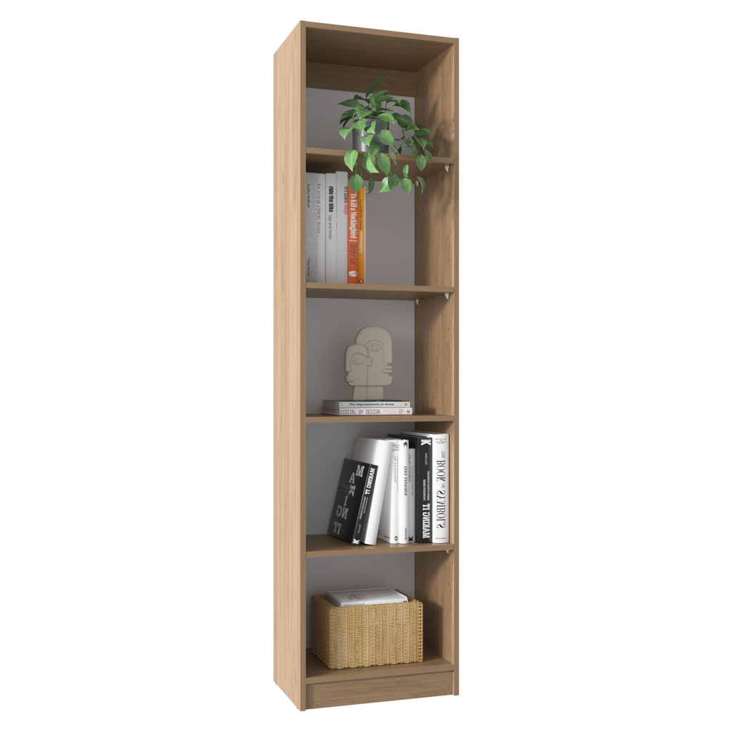 Vinton XS Bookcase Compact Bookshelf with Multiple Shelves