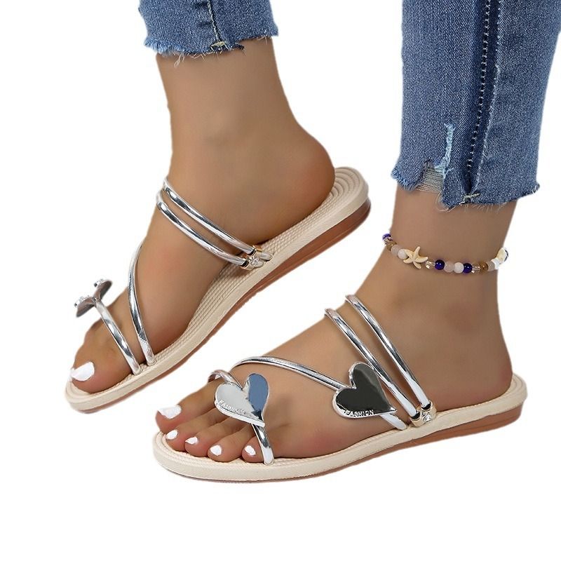 New Best Women Sandals Summer New Fashion Beach Sandals Rhinestone Flat Slippers Luxury Sandals Women's Designers Designer Shoes
