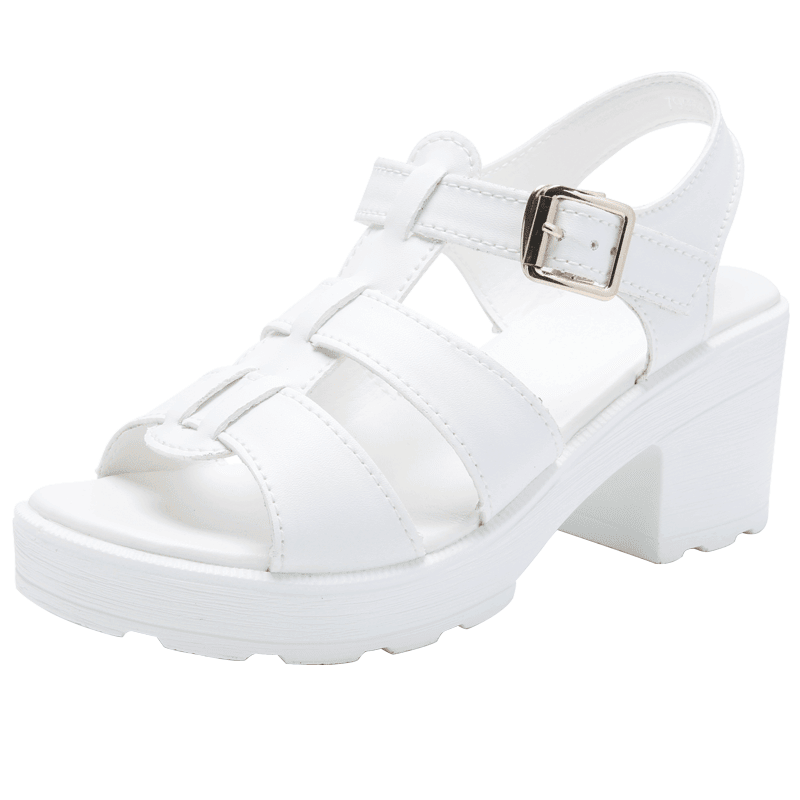 Summer new women's chunky sandals trend casual all-match large size high-heeled sandals