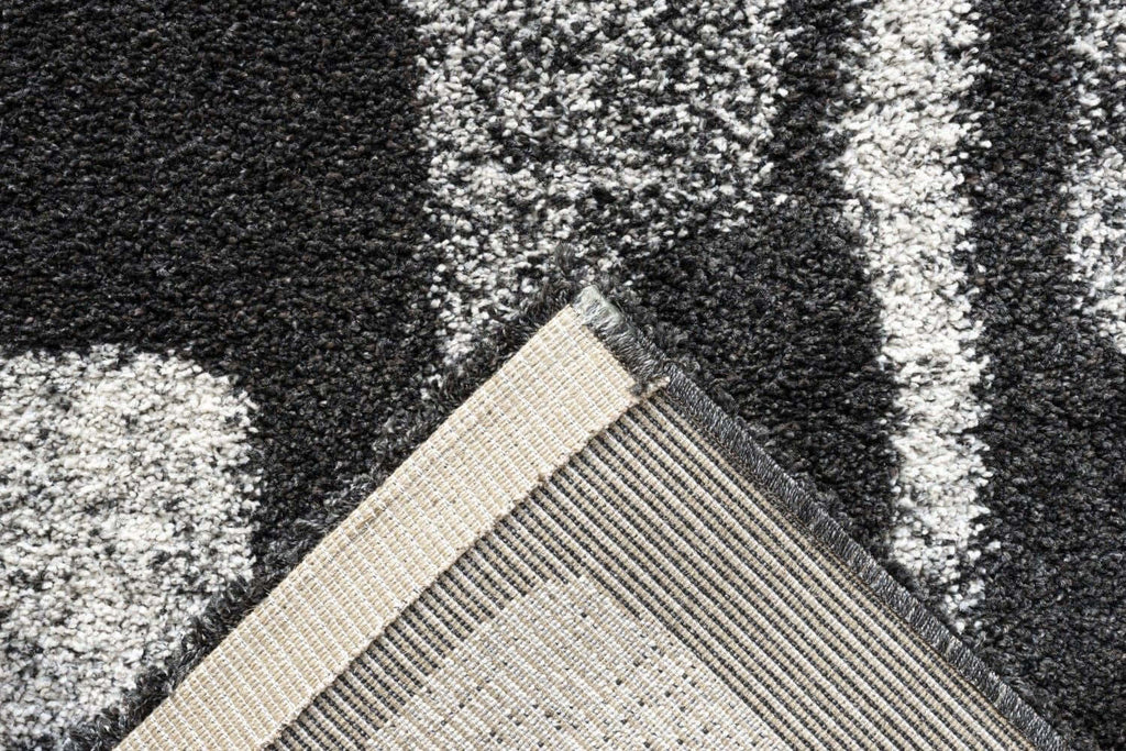 Granada Fable Black, Charcoal, Chocolate, Gray, Ivory and White Polypropylene Area Rug