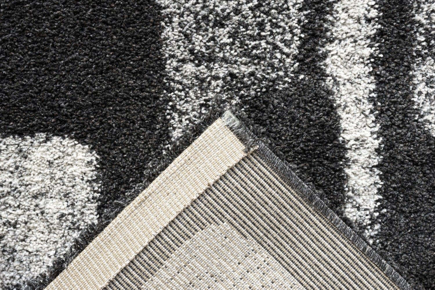 Granada Fable Black, Charcoal, Chocolate, Gray, Ivory and White Polypropylene Area Rug