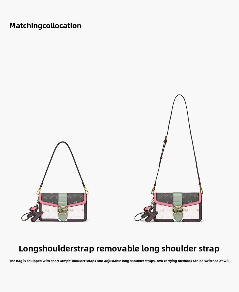 New collision color baguette bag fashion trend new shoulder armpit bag this year's popular models casual women's bags