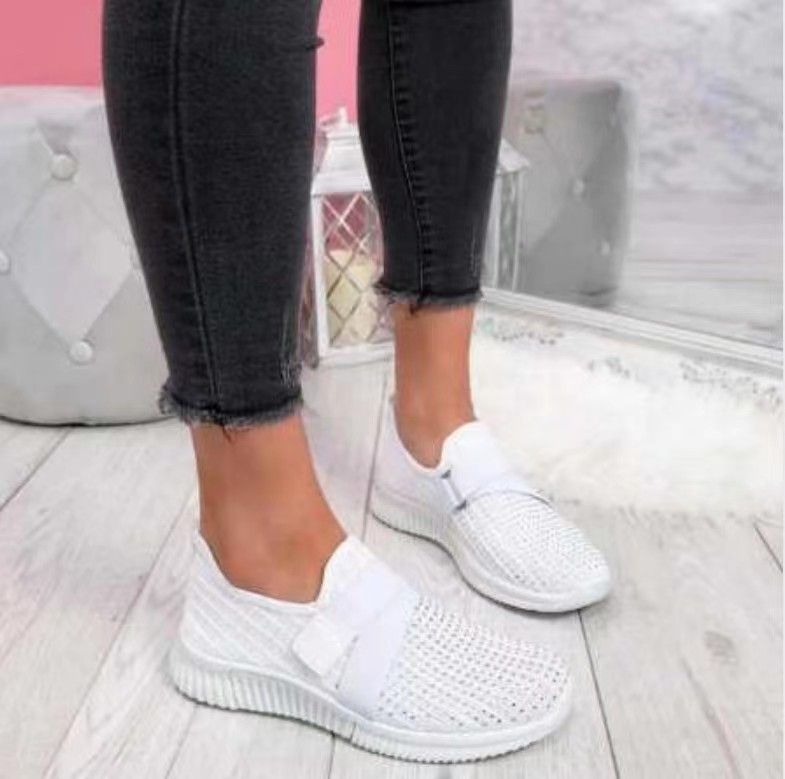 Platform Sneaker For Women, Slip-on Shoes With Orthopedic Sole Walking Shoes