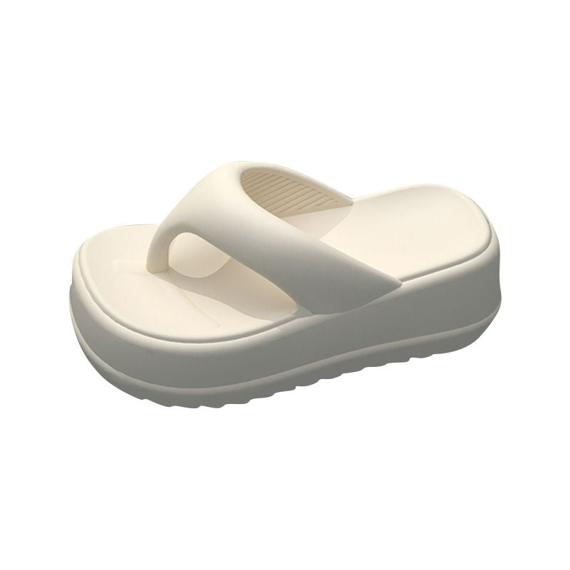 Summer new height-up women's flip-flops fashion trend everything with beach shoes slippers