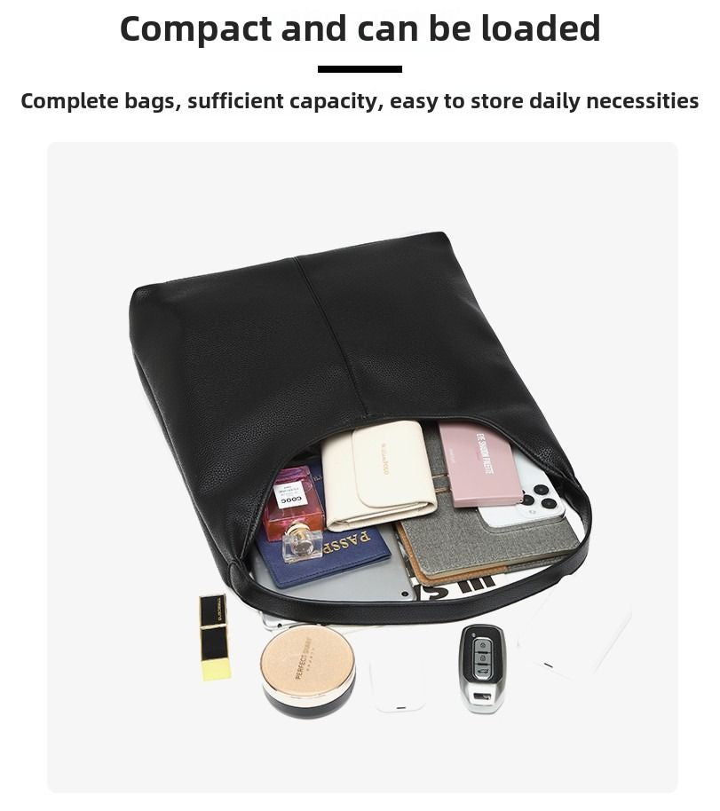 Cross-border foreign trade retro large-capacity Tote bag female 2025 new tide Korean shoulder bag versatile foreign-style armpit bag