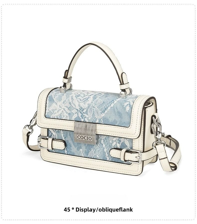 New glacier blue pillow bag this year's popular models of large-capacity fashion leisure women's bags