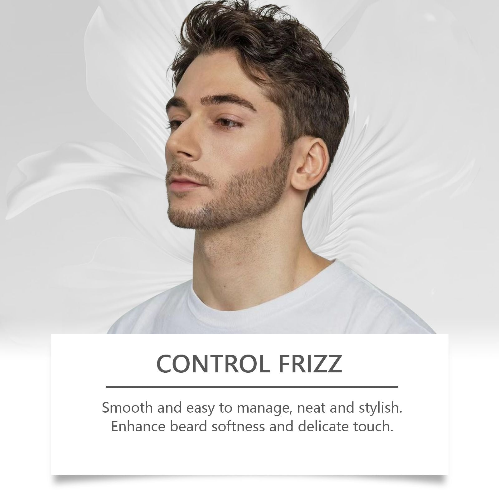 East Moon Men's Wood Beard Care Cream Soft, Set, Nourish, Moisturize, Gentle, Smooth And Glossy Beard